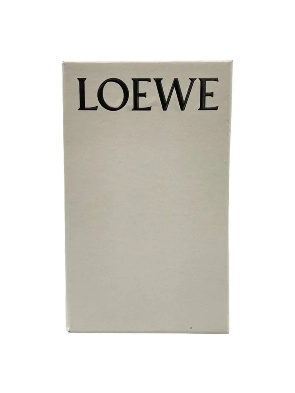 Loewe Wallet Gray Beige Leather